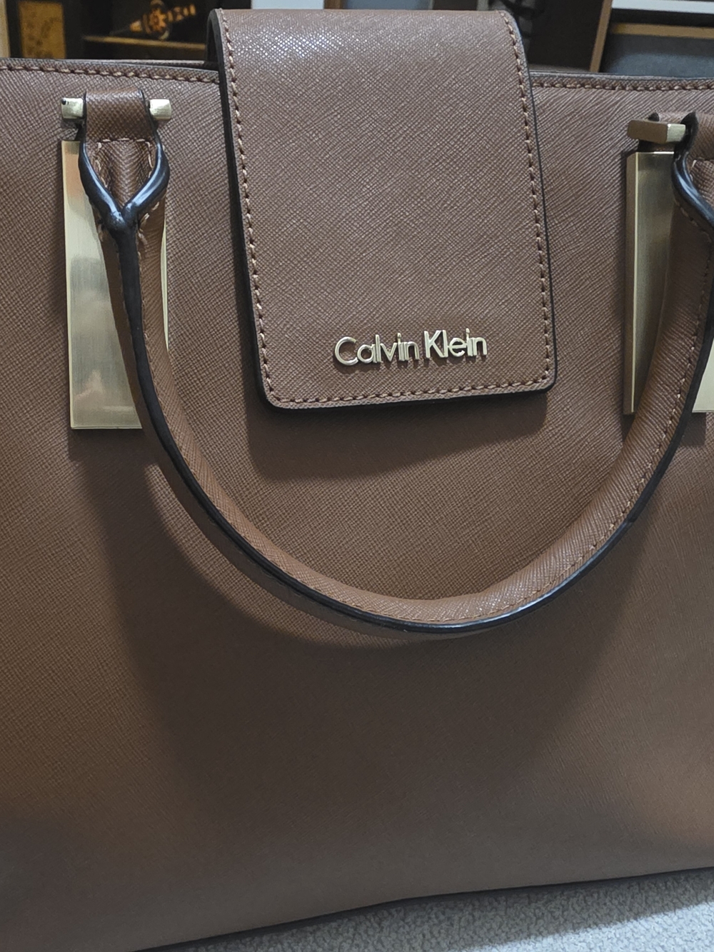 Calvin Klein Brown Women's Satchel Bag
